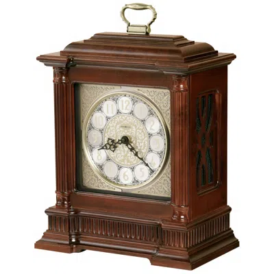 Howard Miller Akron 16 1/2" High Tabletop Clock In Brown