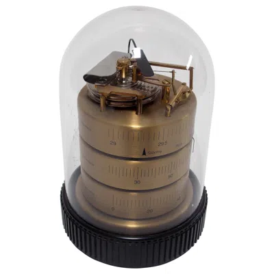 Pre-owned Howard Miller Domed Barometer In Black