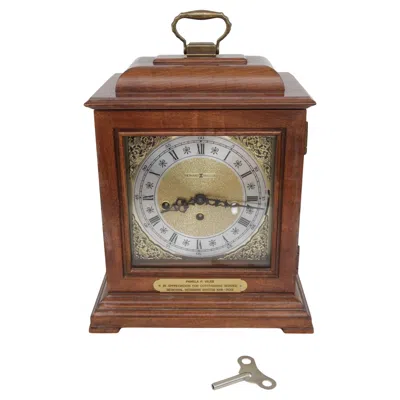 Pre-owned Howard Miller Graham Bracket Mantel Clock In Brown