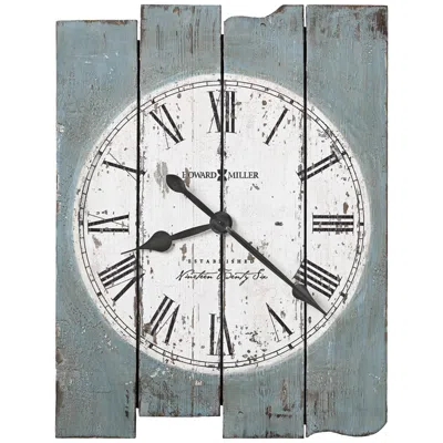 Howard Miller Mack Road 30" High Antique Blue Wall Clock