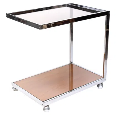 Pre-owned Howard Miller Mid Century Modern Bar Cart Drink Trolley, England, C.1970 In Sand
