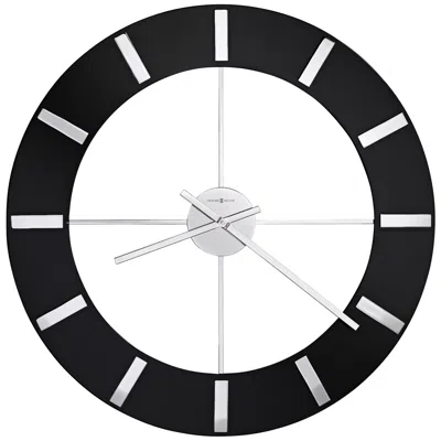 Howard Miller Onyx 30" Round High-gloss Black Wall Clock