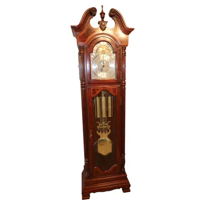 Pre-owned Howard Miller Presidential Collection "roosevelt" Triple-chime Grandfather Clock In Brown