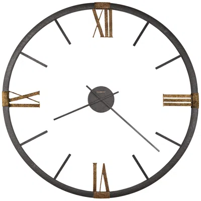 Howard Miller Prospect Park 60" Open Face Charcoal Black Wall Clock