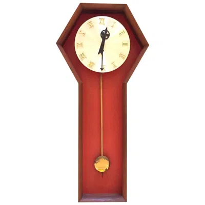 Pre-owned Howard Miller Vintage Arthur Umanoff “meridian” Clock For  In Brown