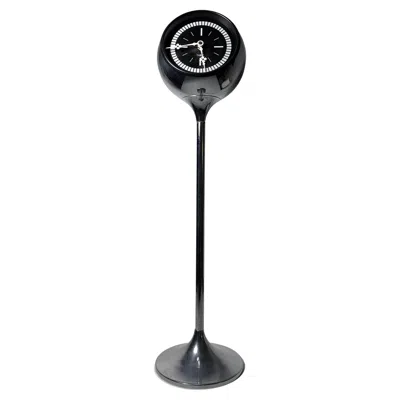 Pre-owned Howard Miller Vintage  Floor Or Tall Table Clock Attributed To George Nelson In Black