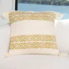 Howard's Aztec-marled Knit Reversible Square Pillow In Necalli Stripe