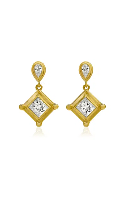 Howl 18k Yellow Gold Belle Diamond Earrings