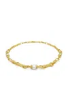 Howl 18k Yellow Gold Sima Three Pearl Necklace