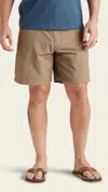 Howler Brothers Horizon Hybrid Short 2.0 7.5" Inseam In Isotaupe In Multi