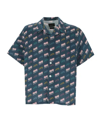 Howlin' A Short Sleeved Shirt In Blue