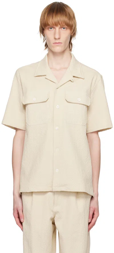 Howlin' Beige Mind Safari Shirt In Ecru