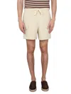 Howlin' Holdon Bermuda Shorts Elastic Waist In Beige