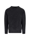 Howlin' Soft Texture Crew Neck Long Sleeve Sweater In Black