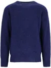 Howlin' Boxy Space Knit Crewneck Sweater Storm In Blue
