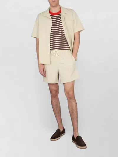 Howlin' Howlin Stylish Bowling Neck Cocktail Shirt For Men In White