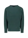 Howlin' Classic Knit Sweater With Ribbed Details In Rich Green In Green