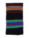 Howlin' College Fun Striped-pattern Scarf In Multi