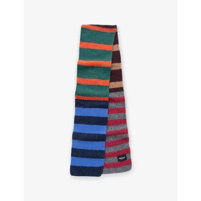Howlin' Cosmic Surfin Striped Wool Scarf In Shaken Up