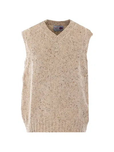 Howlin' Cosmic V-neck Vest In Neutral