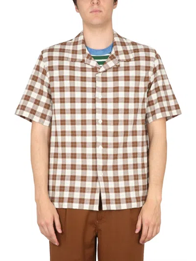 Howlin' Howlin Cotton Bowling Neck Shirt In Yellow