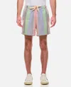 Howlin' Striped-pattern Seersucker-texture Shorts In Multicolour