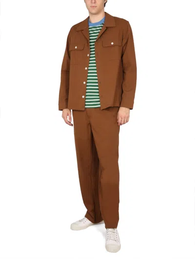 Howlin' Cotton-elastane Blend Trousers In Brown
