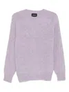 Howlin' Heathered Lavender Wool Sweater With Relaxed Fit In Purple