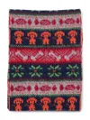 Howlin' Dog-fairisle Lambswool Scarf In Red