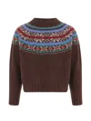Howlin' Howlin Wool Sweater With Jacquard Pattern In Multi