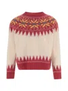 Howlin' Howlin Wool Sweater With Jacquard Pattern In Multi