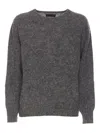 Howlin' Forevernevermore Crew-neck Long-sleeve Sweater In Gray