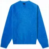 Howlin' Fuzzy Texture Crew Neck Sweater In Vibrant Blue In Blue