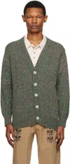Howlin' Green Crystal Cardigan In Mezcal Green Mix