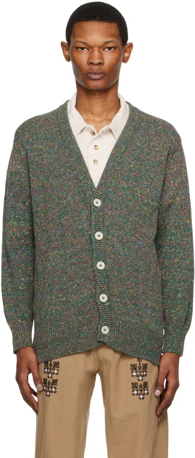 Howlin' Green Crystal Cardigan In Mezcal Green Mix