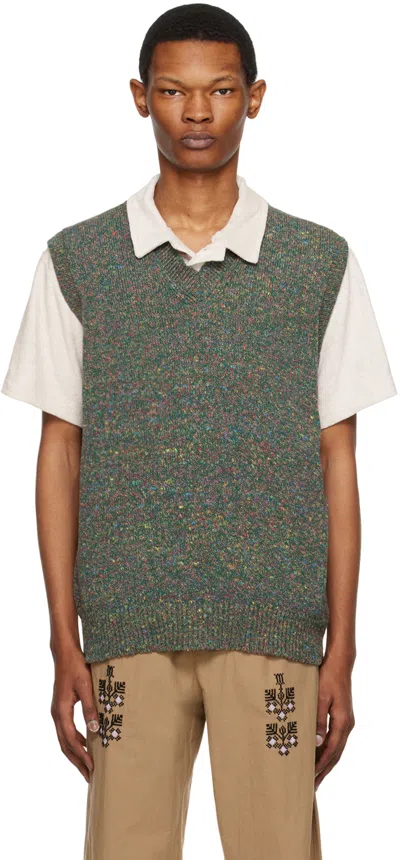 Howlin' Green Morning Vest In Mezcal Green Mix