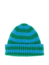 Howlin' Hard Working Striped-pattern Beanie Hat In Blue