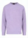 Howlin' Heathered Lavender Wool Sweater With Relaxed Fit In Purple