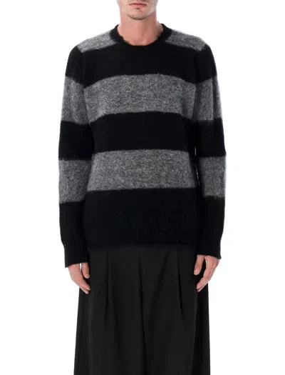 HOWLIN' HOWLIN HOWLIN’ SHAGGY BEAR CHUNKY STRIPED WOOL SWEATER