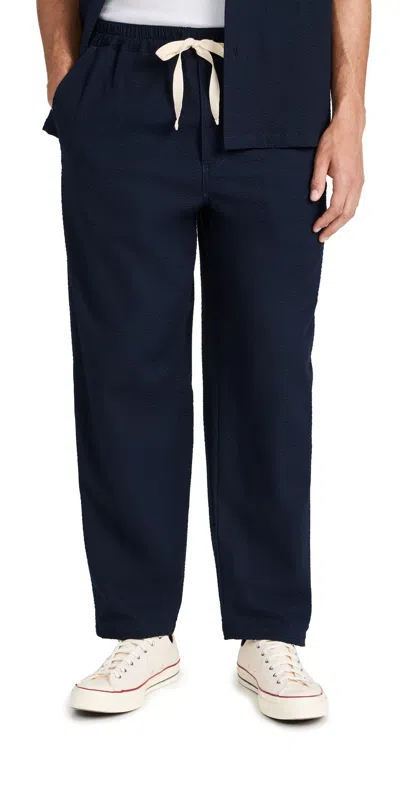 Howlin' Japanese Seersucker Pants Navy Seersucker