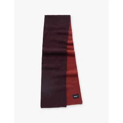 Howlin' Laser Attack Wool Scarf In Chocolate