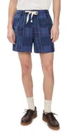 Howlin' Magic Madras Shorts 5 Blues Mix In Blues Mix