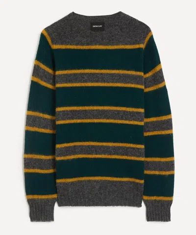 Howlin' Howlin Mens Absolute Belter Striped Wool Jumper In Blue