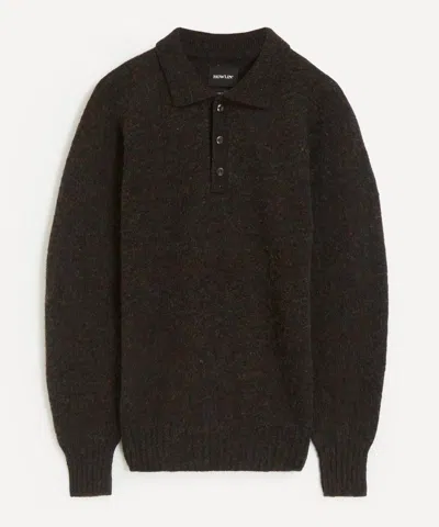 Howlin' Mens Ghost Pressure Wool Polo In Gray