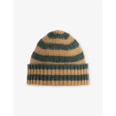 Howlin' Mens Howlin Hard Working Striped Wool Beanie In Rosemary
