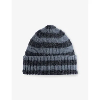 Howlin' Mens Smoke Hard Working Striped Wool Beanie