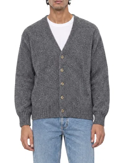 Howlin' Howlin Midnight Raver Shetland Wool V-neck Cardigan In Oxford