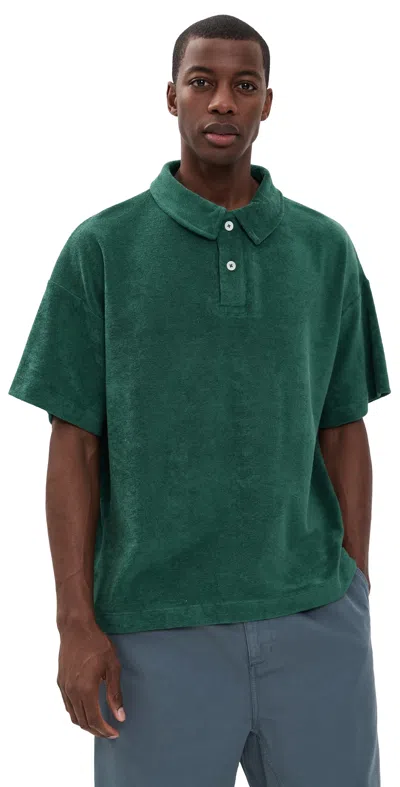Howlin' Mr Fantasy Terry Boxy Polo Desert Green