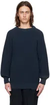 Howlin' Boxy Space Knit Crewneck Sweater Storm In Blue