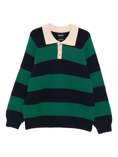 Howlin' Polo-neck Striped Sweater In Black